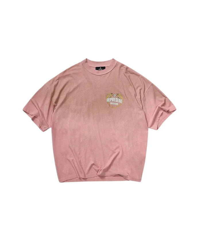 

Хлопковая футболка Represent, розовый