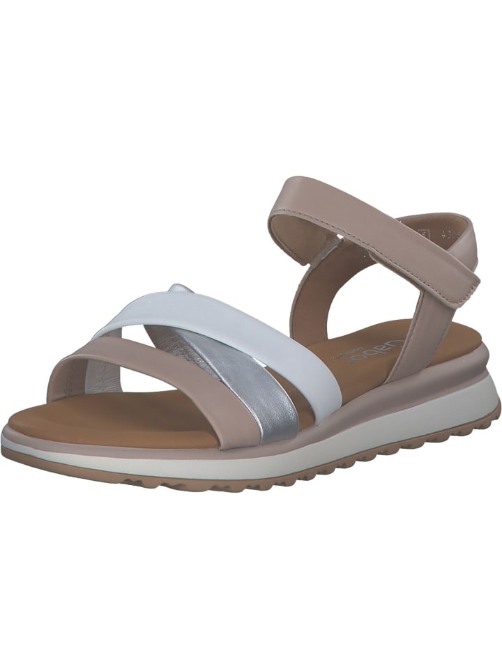 Сандалии на плоской подошве Gabor Comfort, цвет newrose/silb/weiss