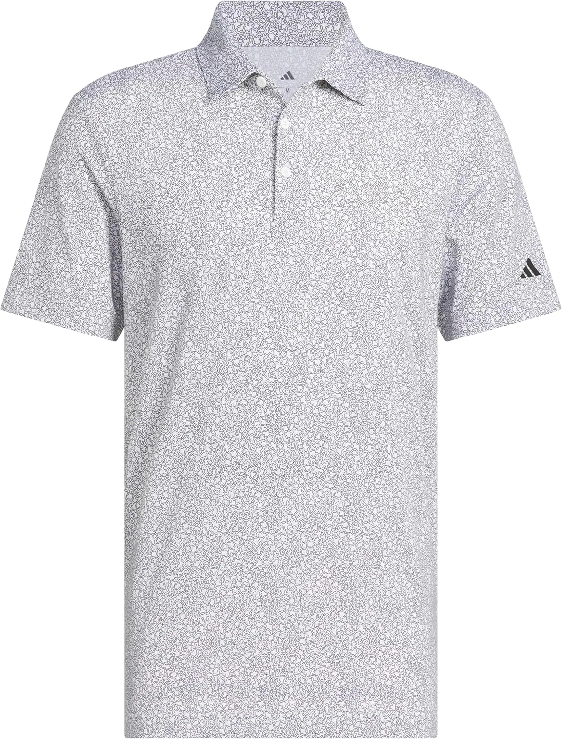 Футболка-поло Adidas Men's Ultimate365 Mini Bunker, белый/черный — фото 2