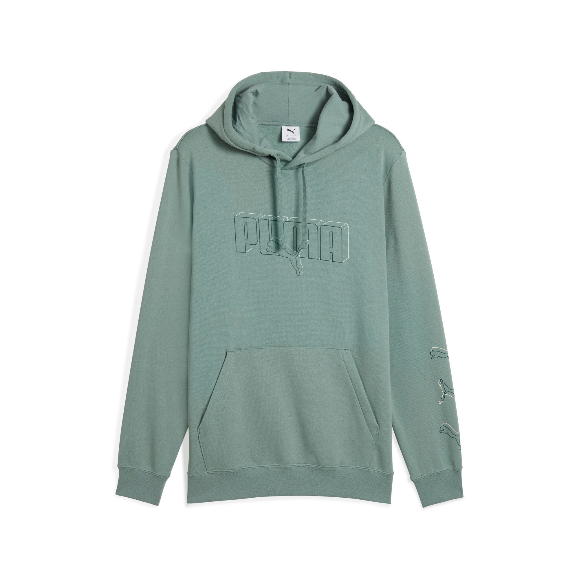 

Толстовка с капюшоном PUMA Men's Essentials Logo Lab для мужчин, цвет green moon