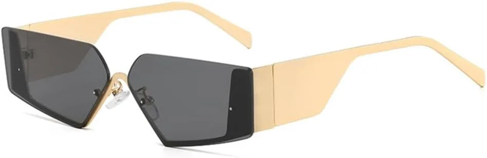 

Солнцезащитные очки в форме «кошачий глаз» с металлической оправой и широкими дужками, винтажные, роскошные, с защитой от ультрафиолета UV400 TYUVIVO, Gold