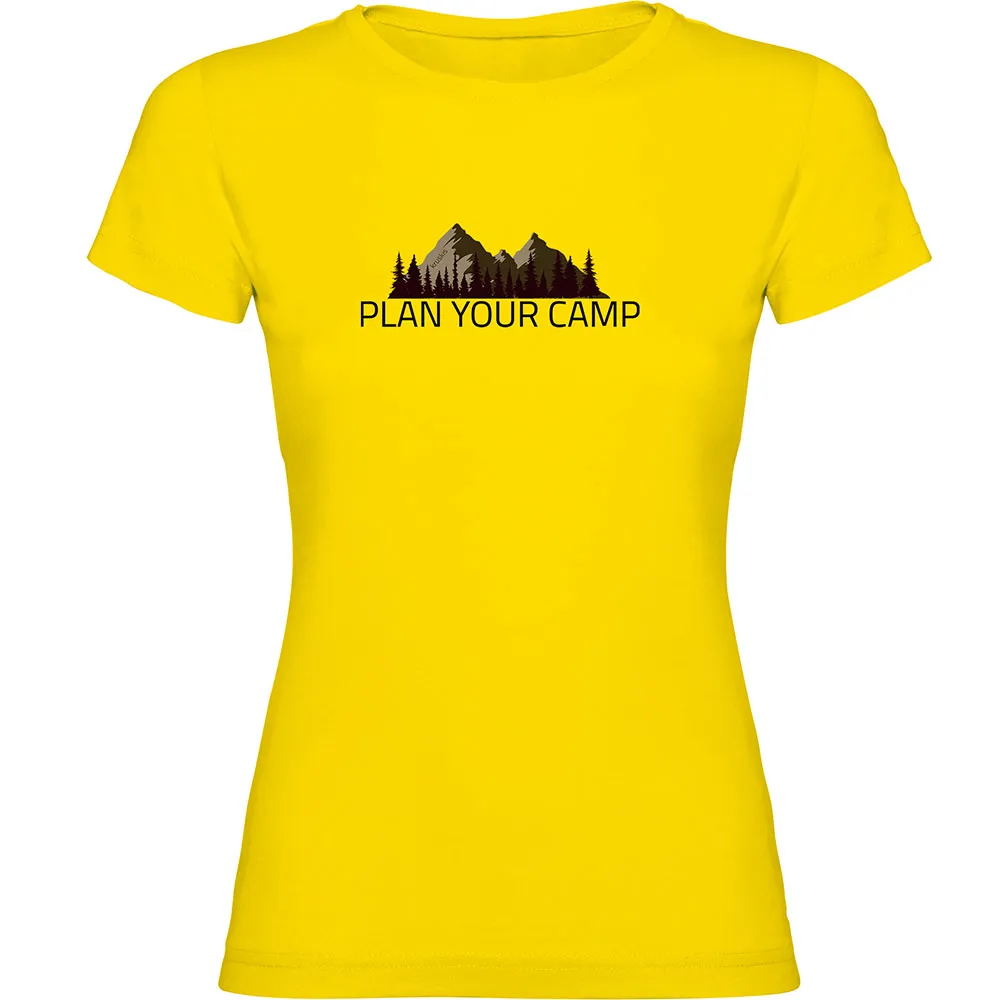

Футболка с коротким рукавом Kruskis Plan Your Camp, желтый