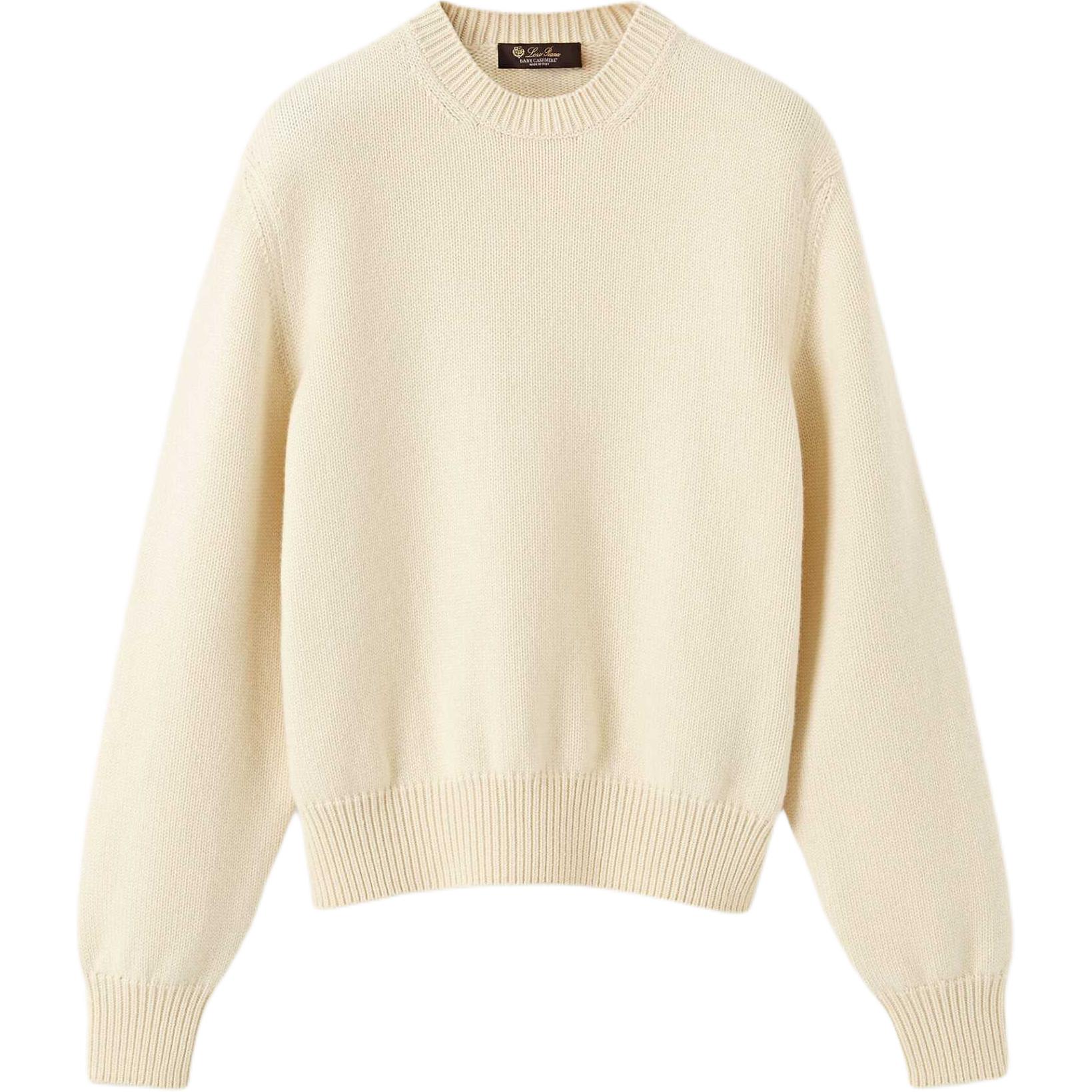 

SS26 Кашемировый свитер Regular Fit женский Loro Piana, tranquil horizon белый