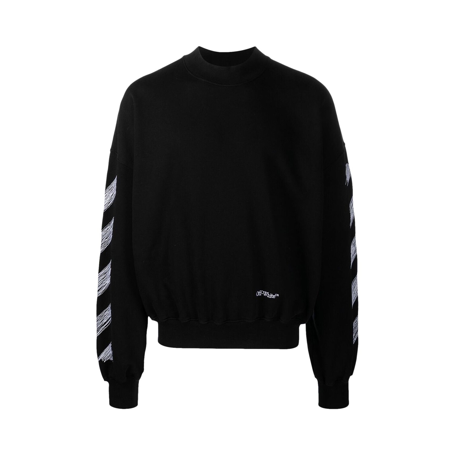 

Off-White Scribble Diag Boxy Crewneck Черный/Белый