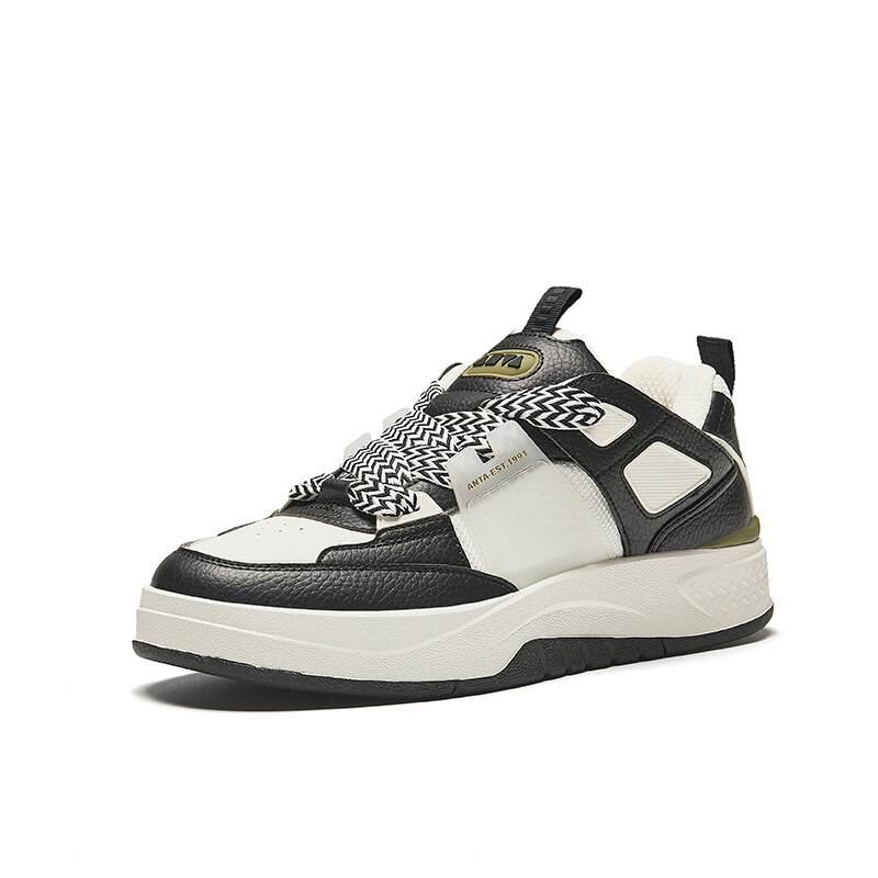 Кроссовки ANTA Skateboarding Shoes Men Low-top Base Black/ivory, черный — фото 2