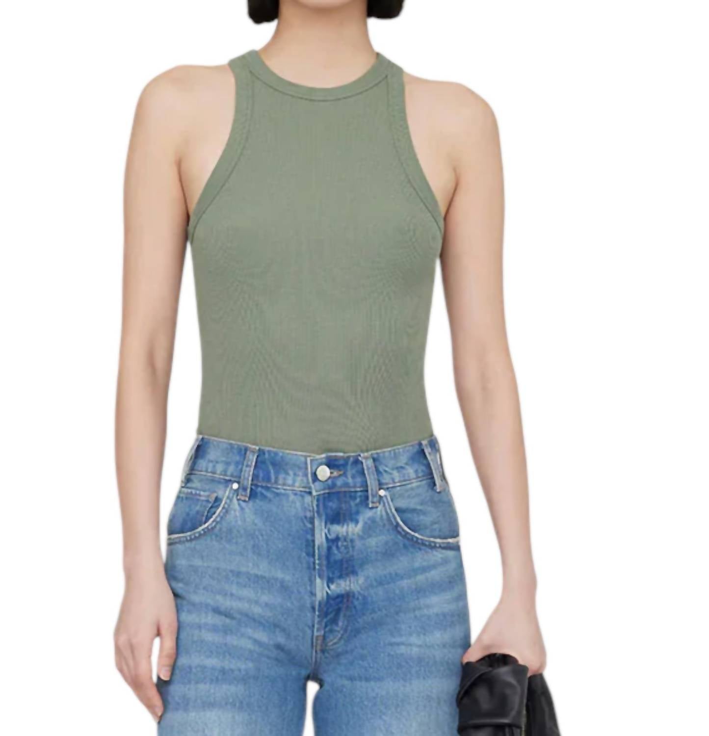 

Топ Eva Tank Top в цвете Artichoke Anine Bing