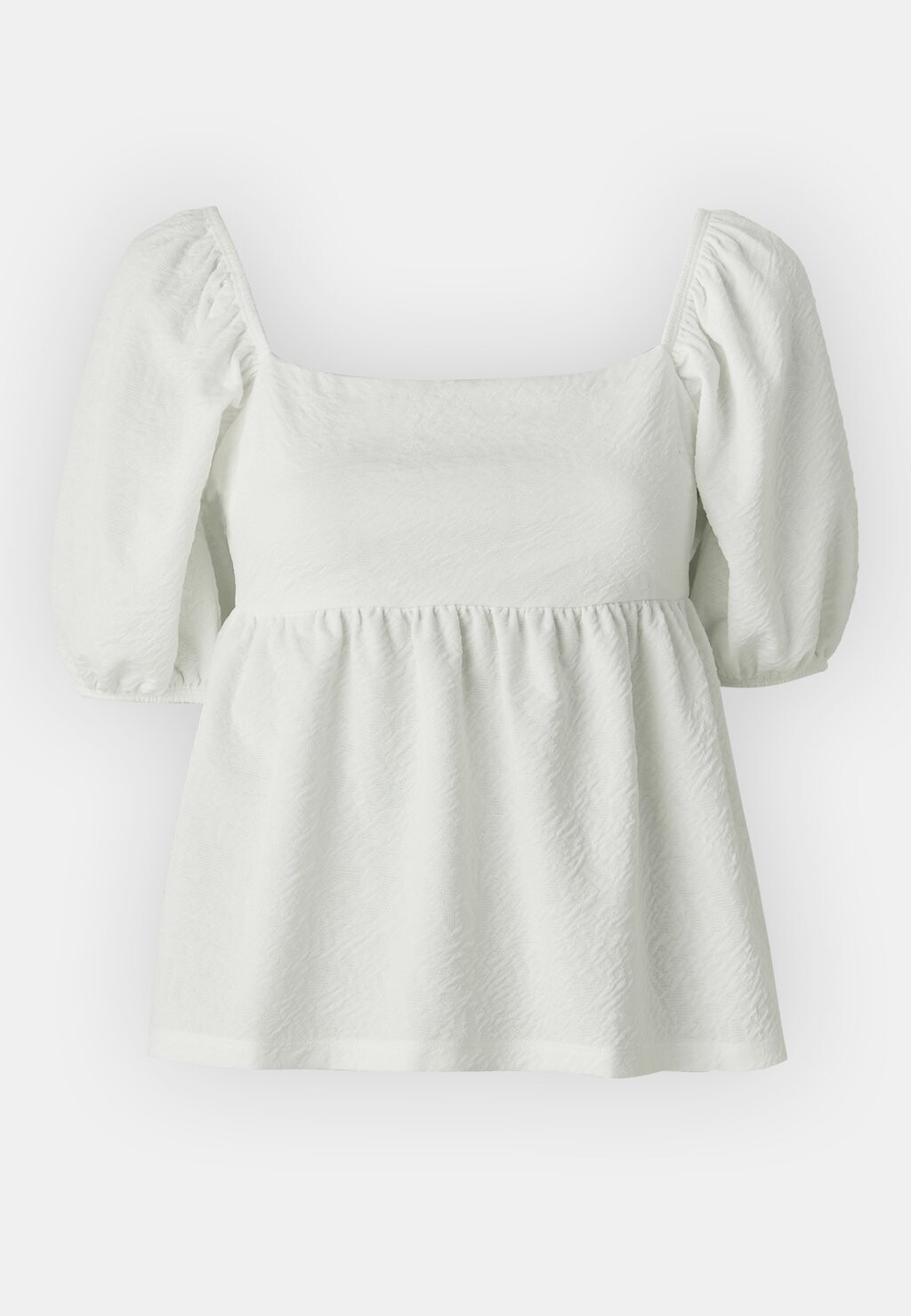 

Принт на футболке PUFF SLEEVE Gina Tricot, кремовый