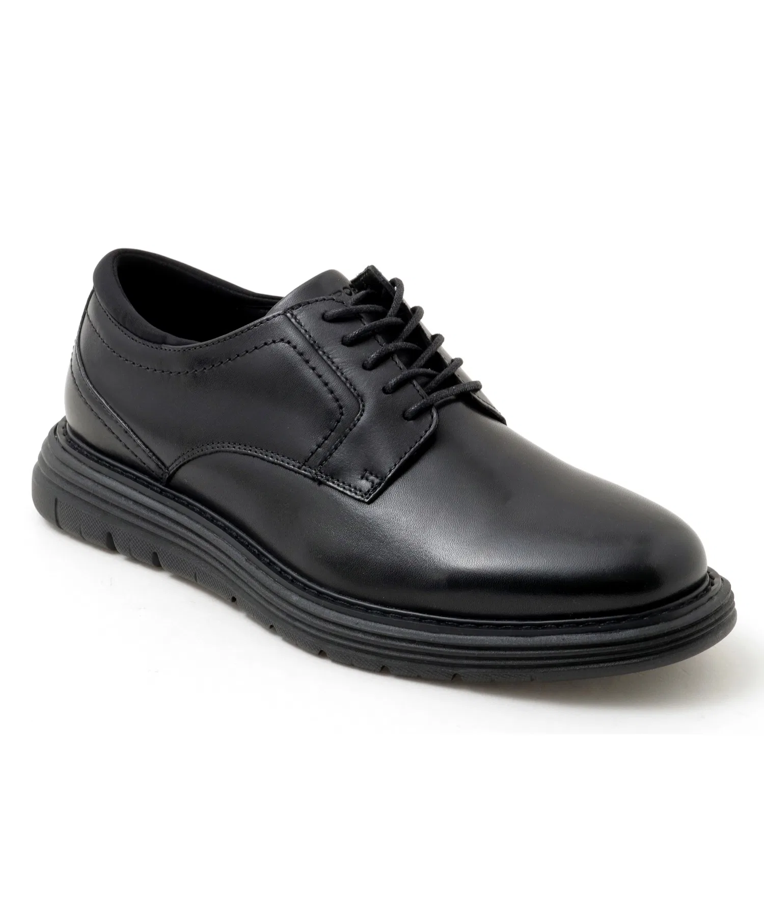 Мужские туфли ROCKPORT Cambridge Ease с кожаным верхом чёрные — фото 4