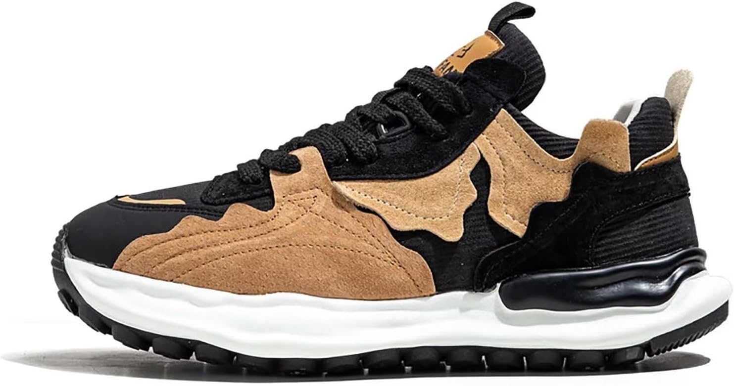 

Мужские модные кроссовки, удобные повседневные прогулочные туфли с верхом из замши и кожаной отделкой, амортизирующей подошвой Terbofin, черный