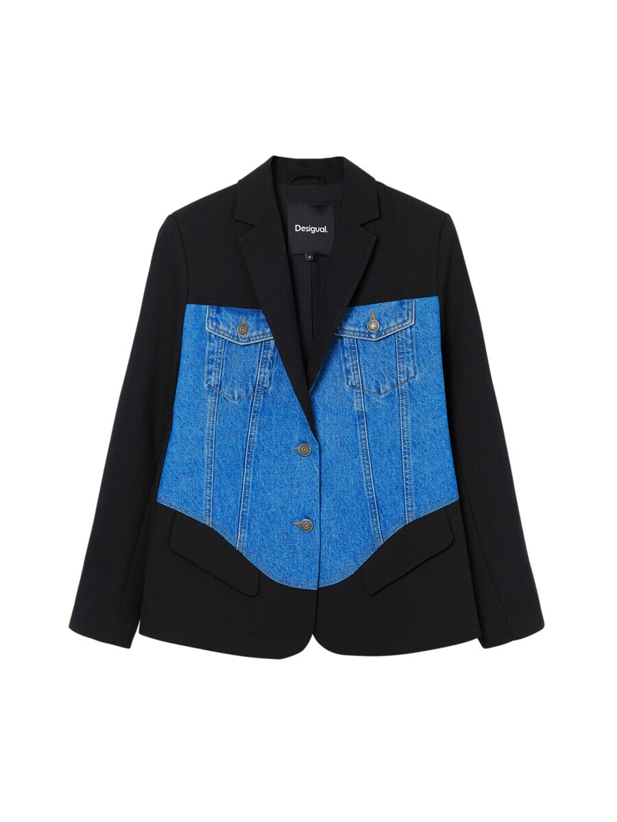 

Блейзер Desigual Blazer, синий деним