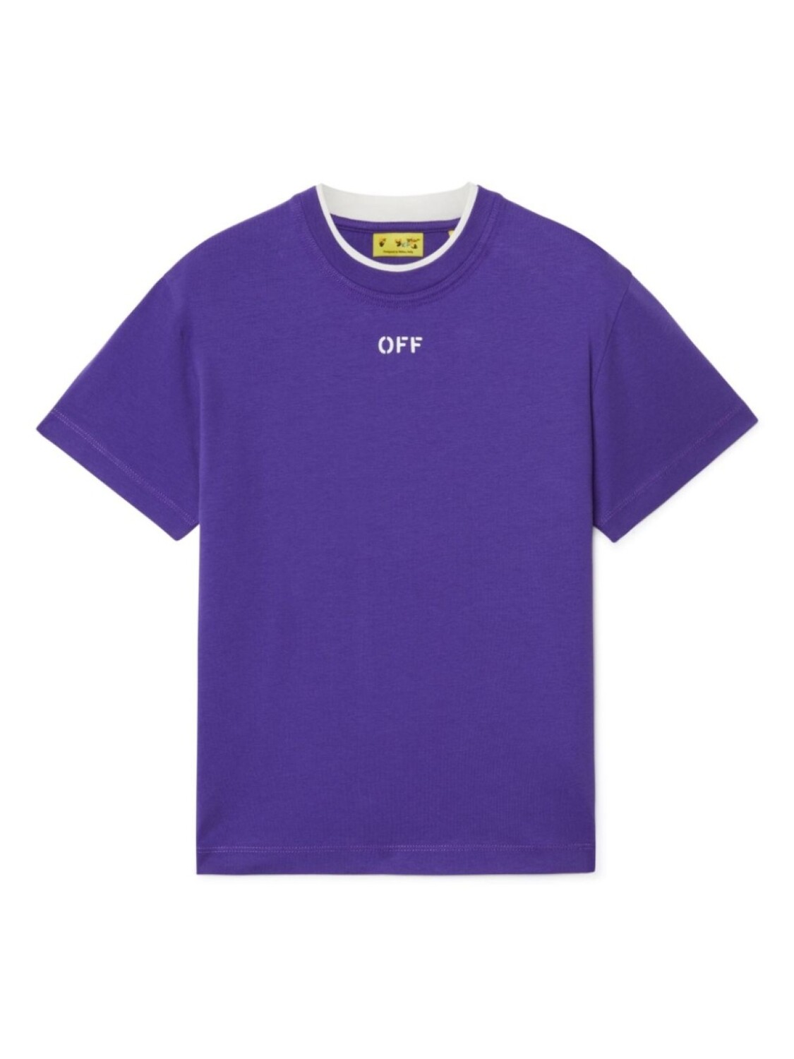 

Футболка с надписью Off-Stamp Off-White Kids, фиолетовый