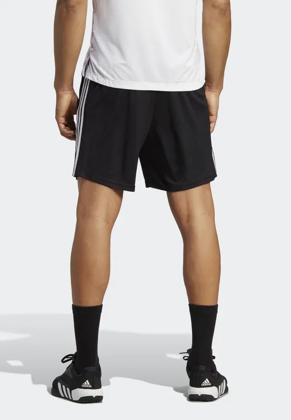 Спортивные шорты Essentials piqué 3 stripes sports shorts Adidas Performance, черный/белый — фото 3