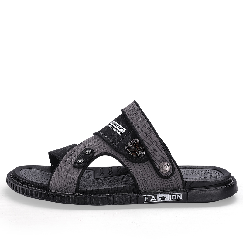 

LONGYING Мужские пляжные сандалии Black/Gray - Gray, цвет Gray