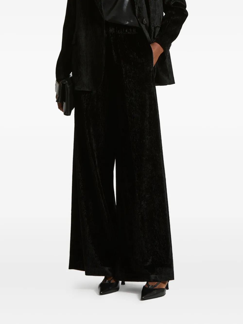 

Брюки из вельвета с 400 линиями Peserico, черный