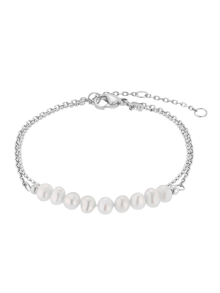 

Steel_Art Браслет Tony с жемчугом, полированный, серебристого цвета