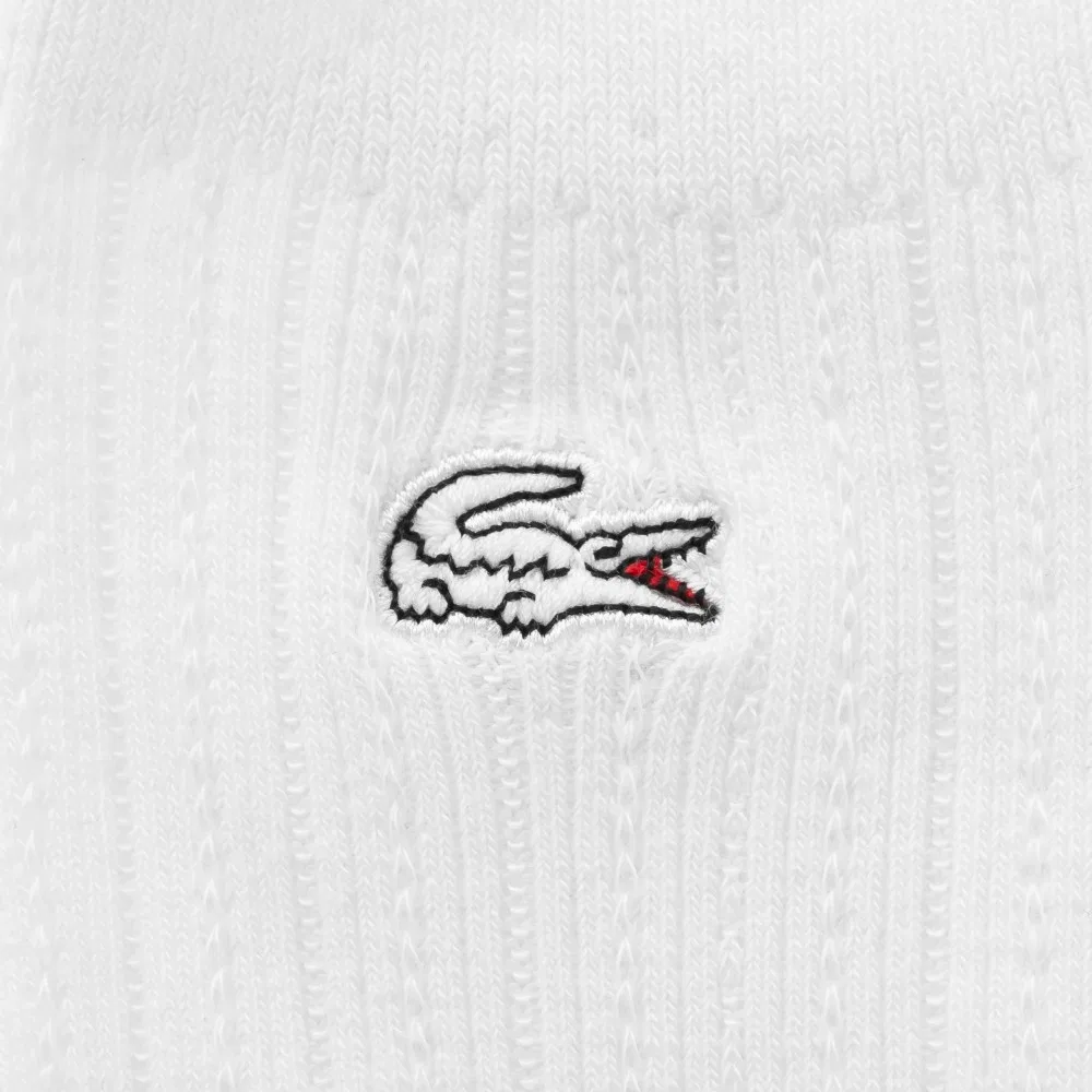 Носки женские Lacoste ажурные средние, хлопок, серые — фото 2