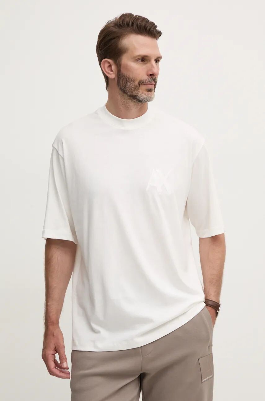 

Хлопковая футболка Armani Exchange, белый