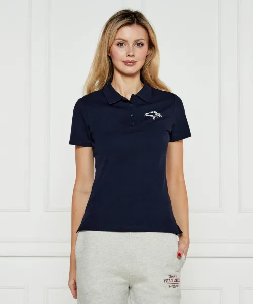 

Футболка поло Slim fit Tommy Hilfiger, синий