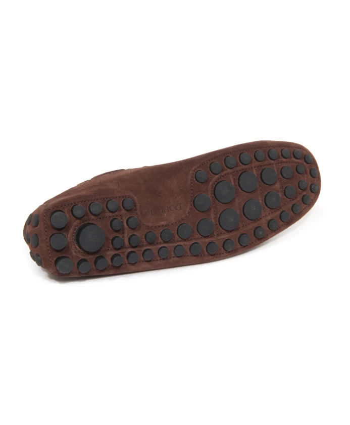 Замшевые лоферы, цвет «терра» черный Doucal'S, коричневый — фото 3