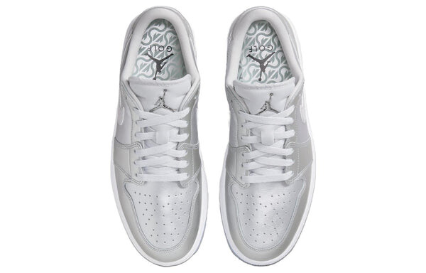 Кроссовки Air Jordan 1 Low Golf 'Giving', цвет silvermetallic silver/photon dust/white/metallic silver — фото 4