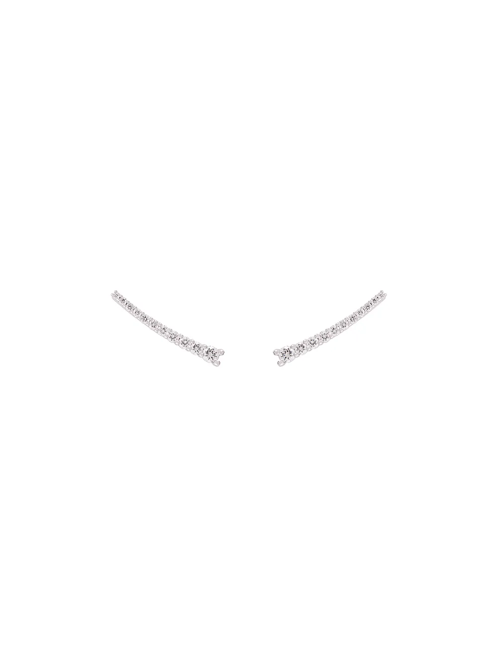 

Серьги-каффы Dasha Super Fine из белого золота с бриллиантами ALINKA, металлик