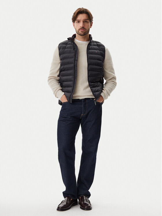Утепленный жилет regular fit Core Packable MW0MW39989 Tommy Hilfiger, черный — фото 2