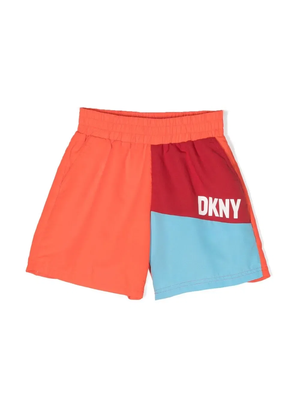 Плавки с логотипом в стиле цветовых блоков Dkny Kids, оранжевый