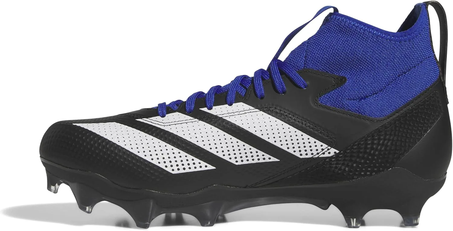 Футбольные бутсы Adidas Adizero Impact для взрослых, унисекс, черный/белый/синий — фото 3