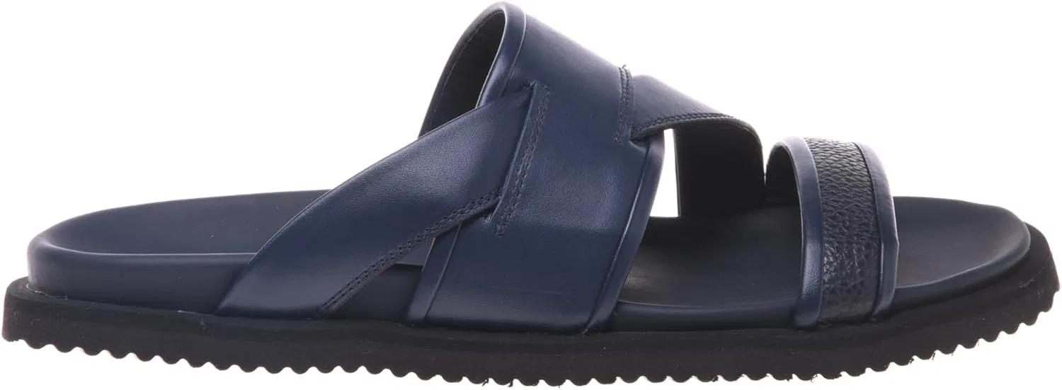 Сандалии мужские Baldinini Sandal Calfskin, синий — фото 4