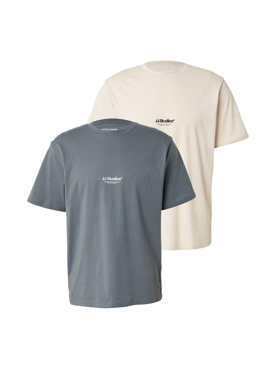 

Футболка JACK & JONES JACK & JONES JJESOHO, Cream/Dusty blue