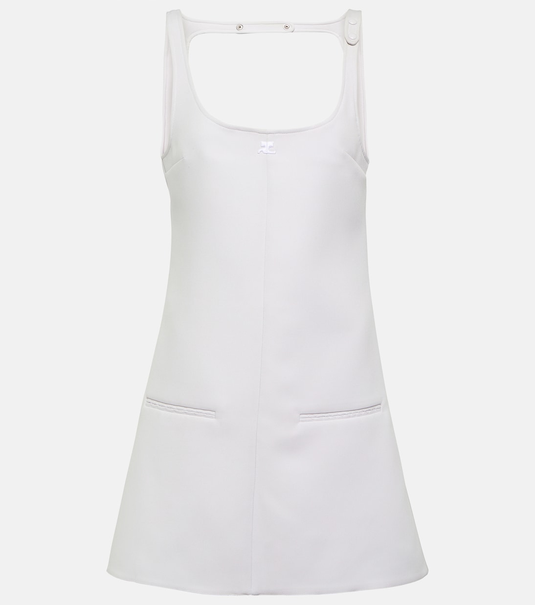 

Мини-платье с вырезом логотипа Reedition Courrèges, Mist