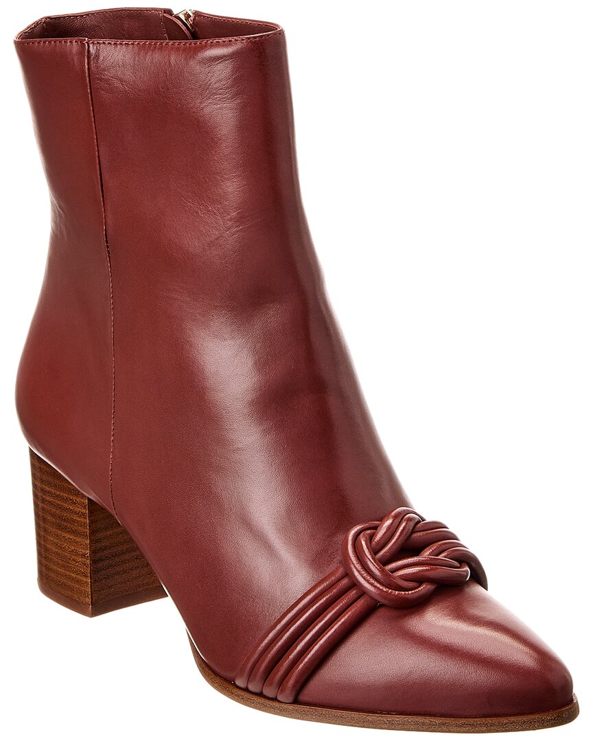 Кожаные ботильоны Alexandre Birman Vicky 60, коричневый