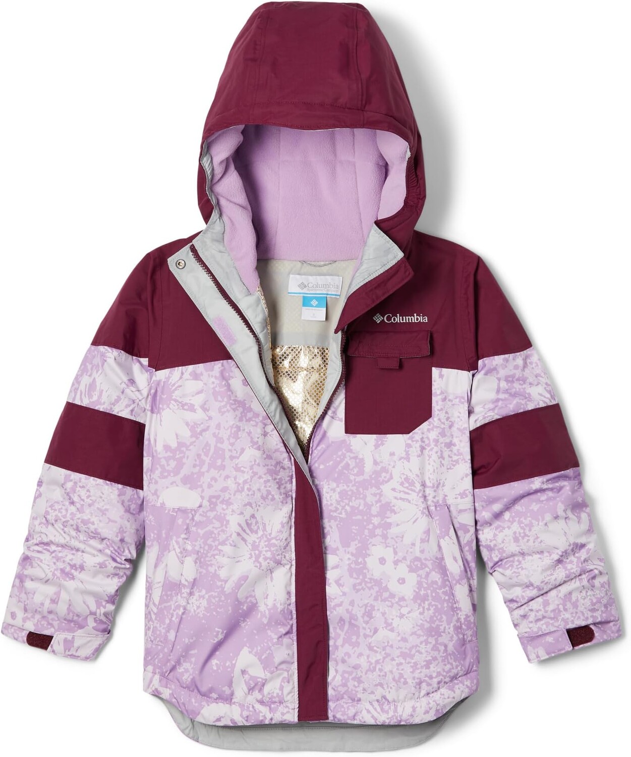 

Куртка Columbia Kids Mighty Mogul II Jacket, цвет Gumdrop Whimsy/Marionberry