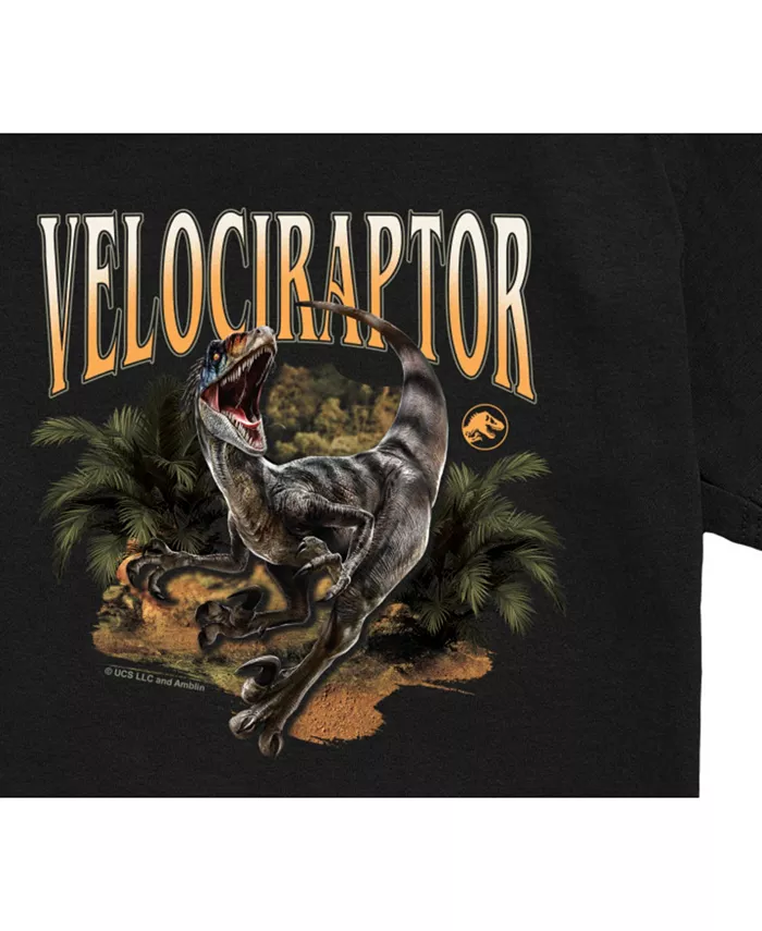 Футболка Big Boys Live Action Velociraptor Jurassic Park, черный — фото 3