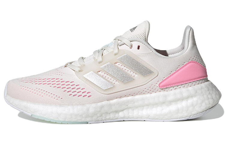 

Кроссовки женские Pureboost 22 с низким верхом розового/белого цвета Adidas