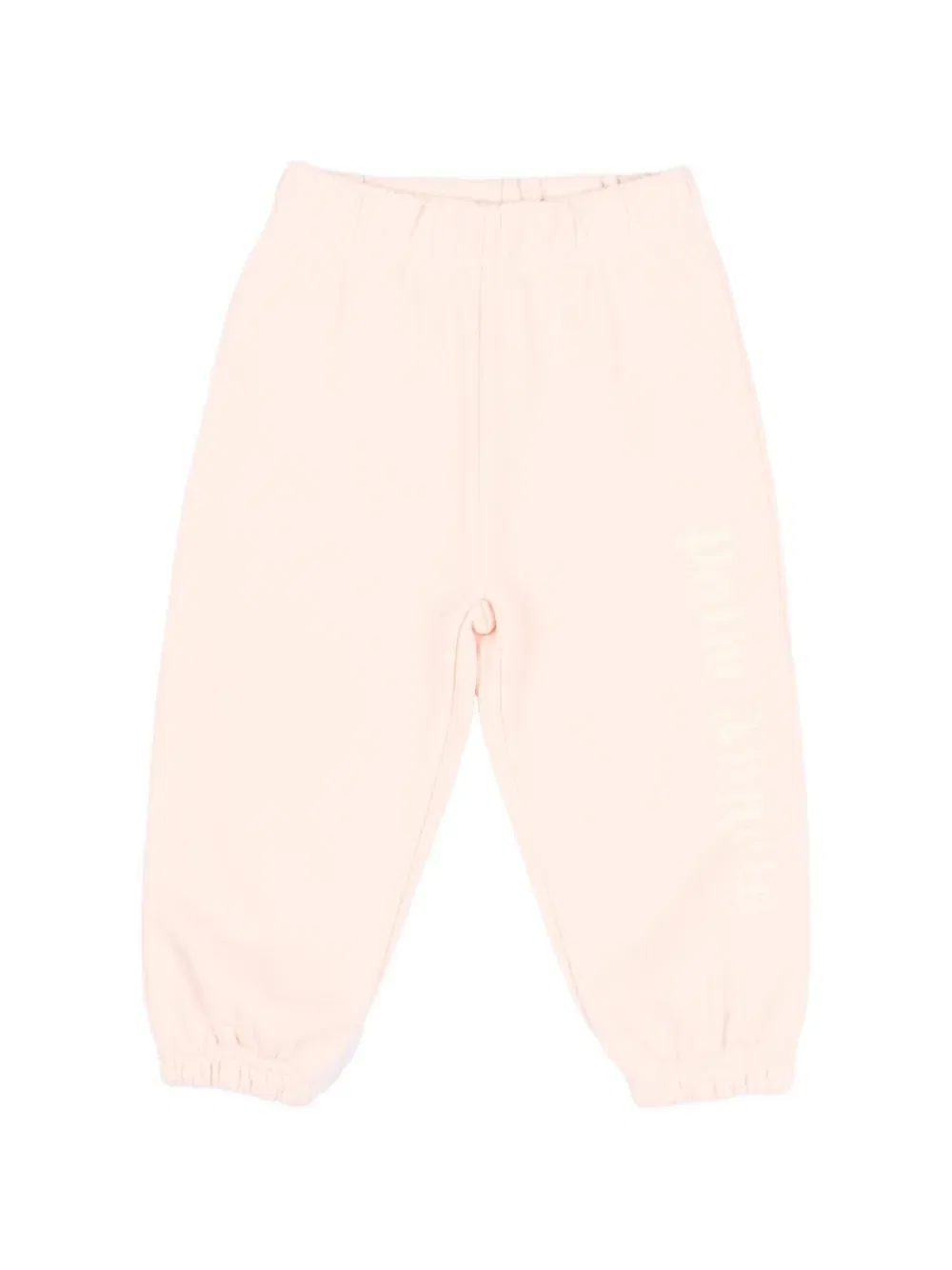 Трикотажные брюки на резинке Palm Angels Kids, розовый