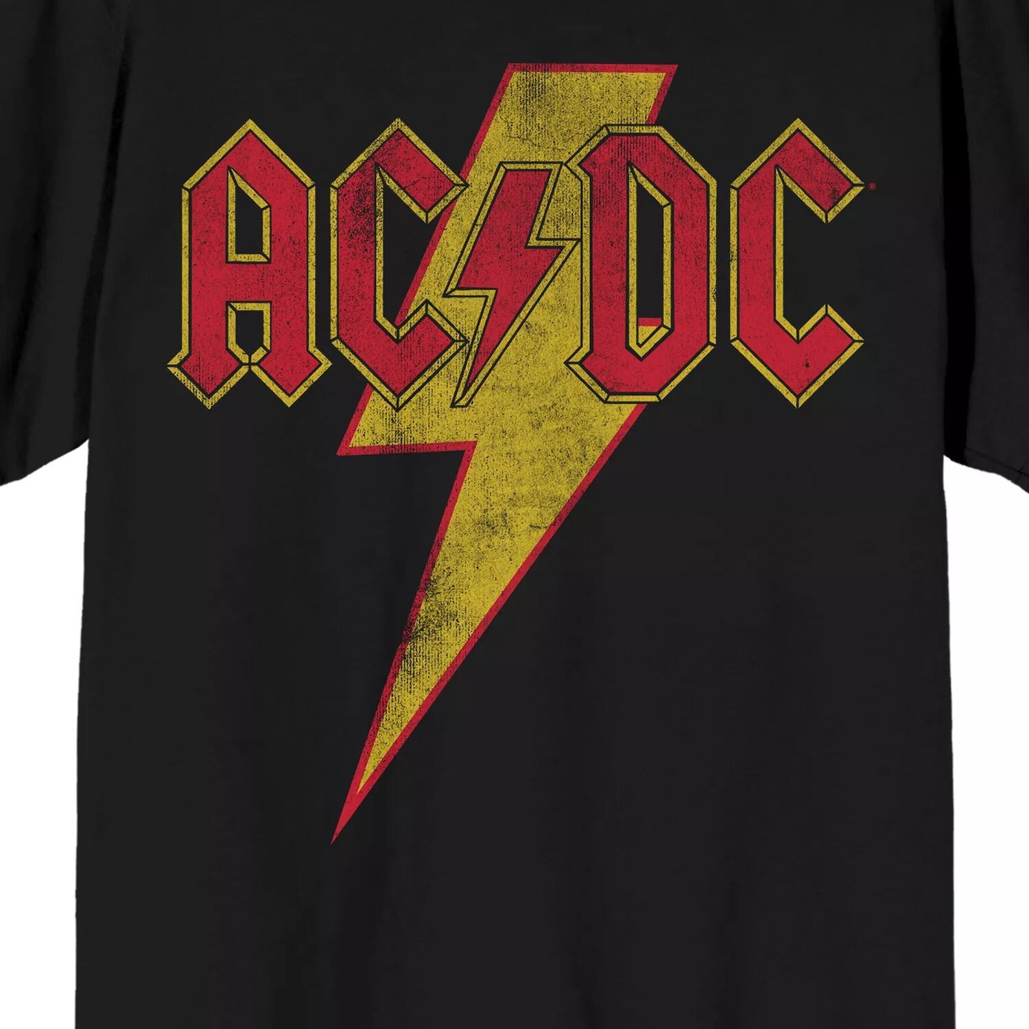 

Мужская винтажная футболка с молнией AC/DC Licensed Character