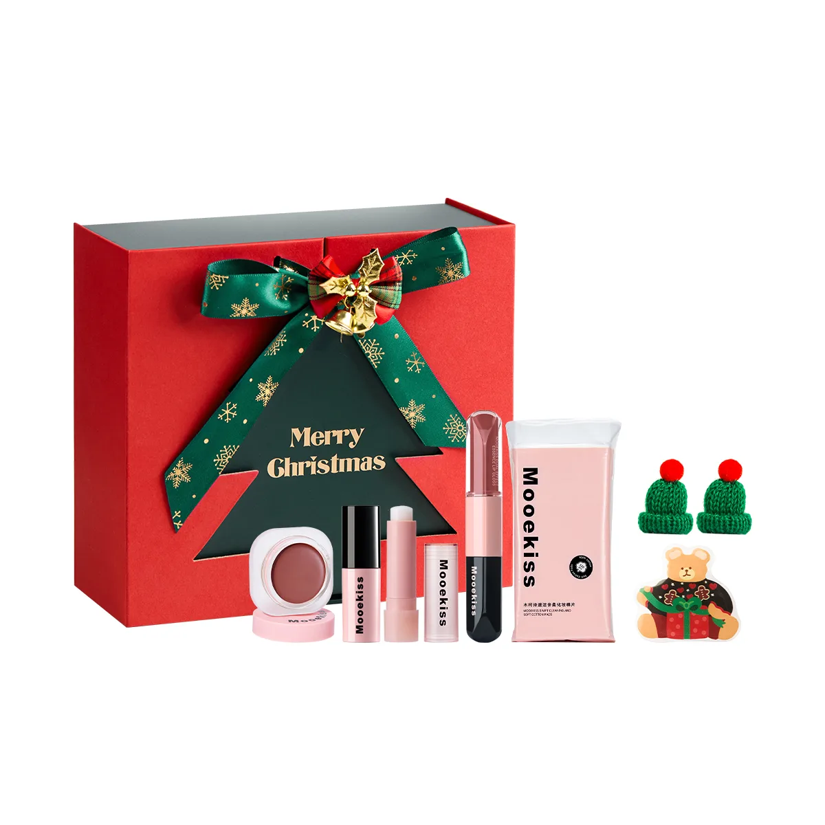 Mooekiss Набор косметики для женщин, [Birth of Happiness]Face & Lips 4-Piece Set