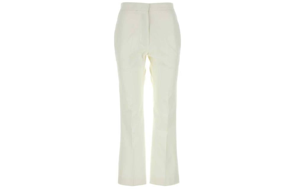 

Расклешенные брюки со складками Jil Sander, белый