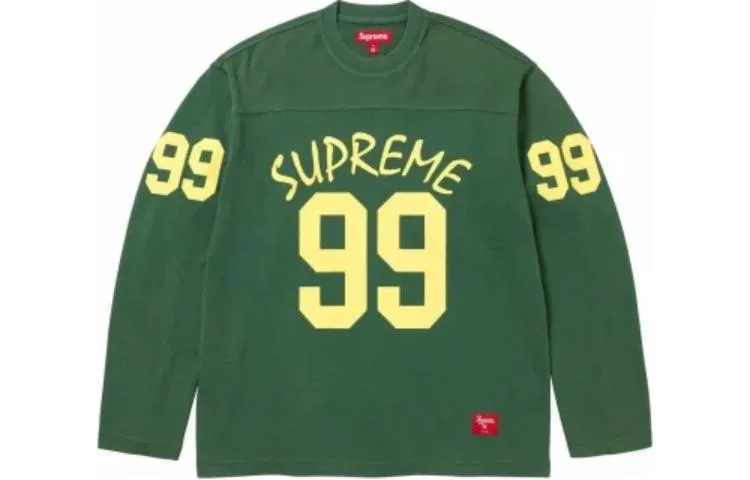 Supreme 99 L/S футболка зеленая — фото 3