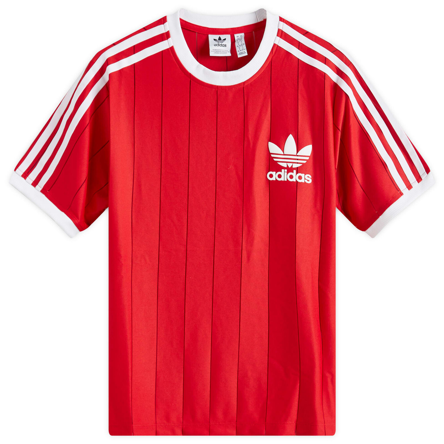 

Футболка Adidas 3 Stripe Pnst T-Shirt, цвет Better Scarlet