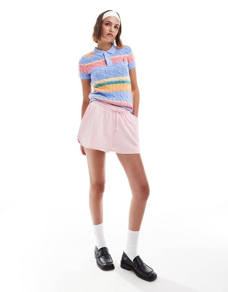 

Розовые флисовые шорты для бега ASOS DESIGN