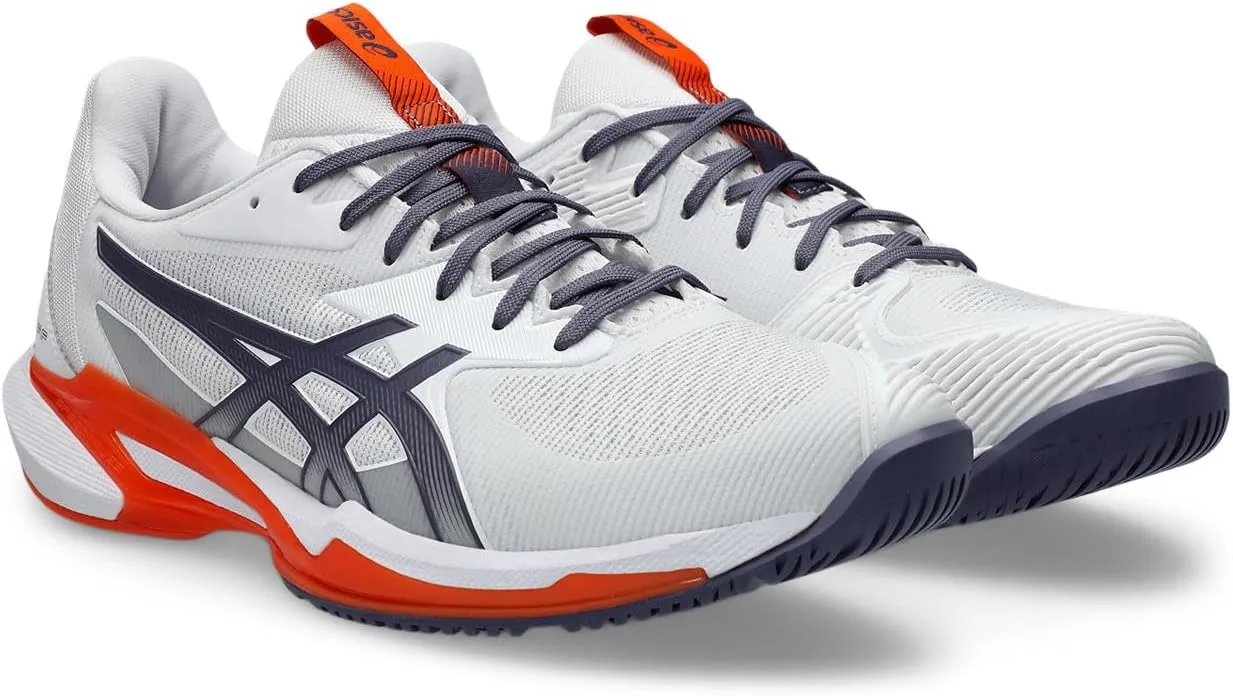 Мужские кроссовки ASICS Solution Speed FF 3, белый/фиолетовый/серый