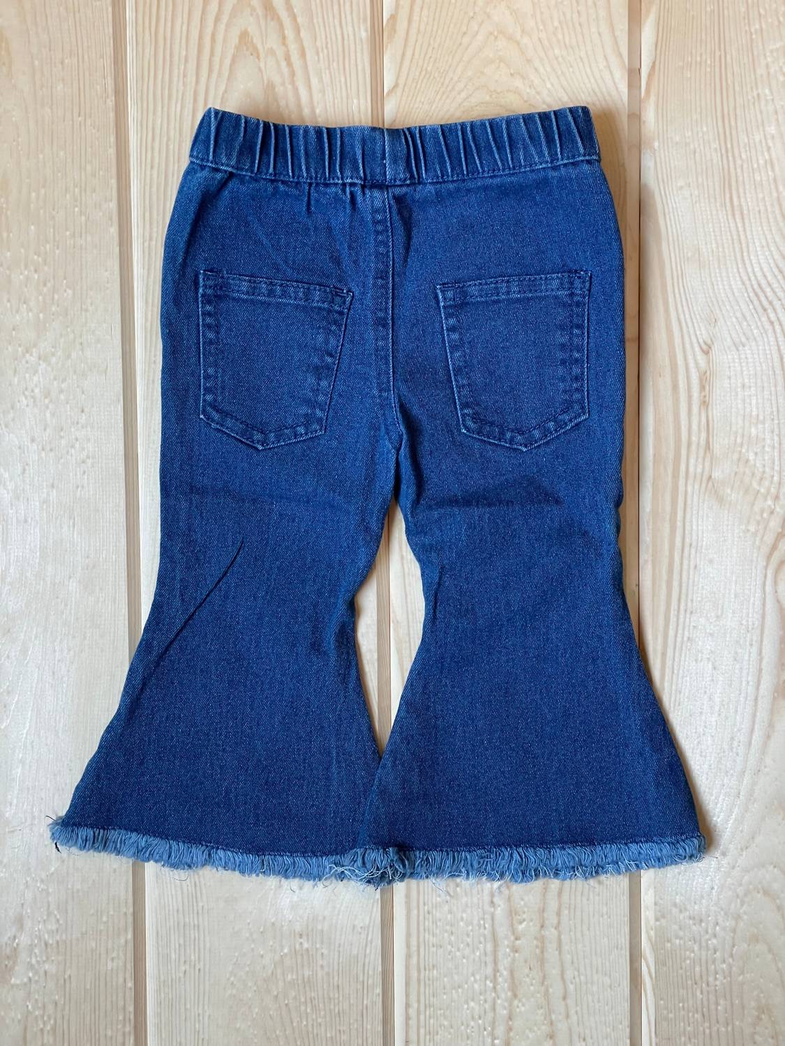 Джинсы клеш «Sophie» для девочек, цвет темный Bailey's Blossoms, цвет dark wash — фото 2