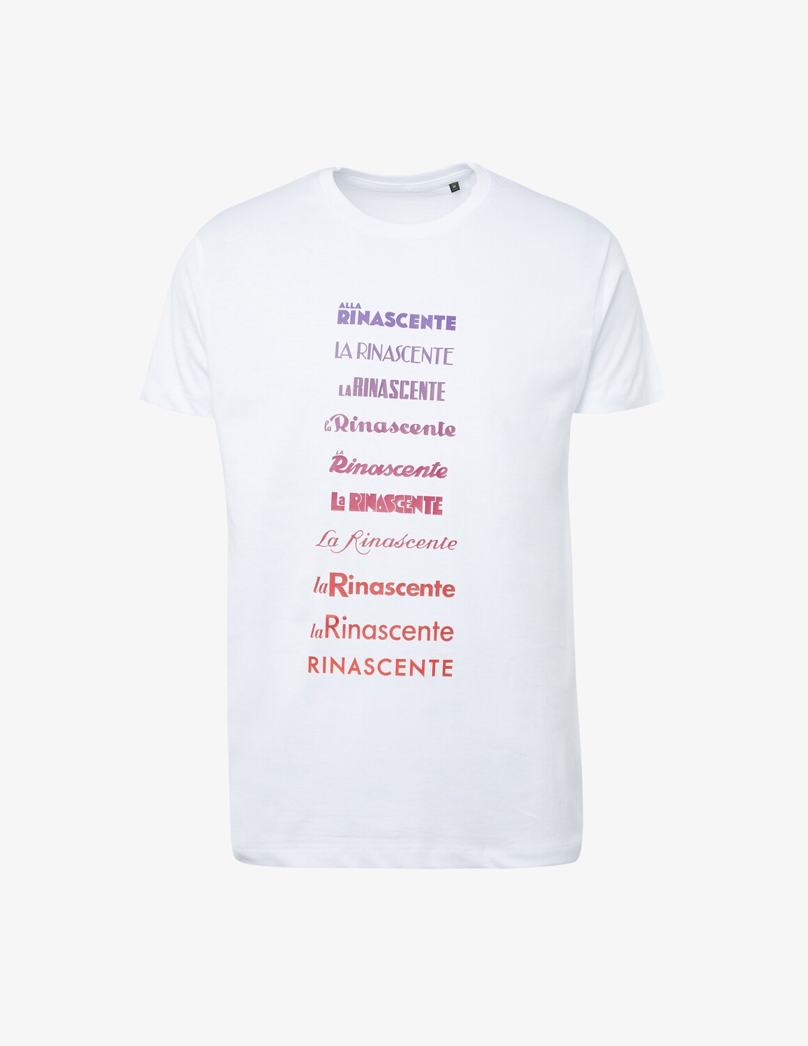 

Футболка Evoluzione с логотипом и красочными фразами Rinascente, цвет Bianco