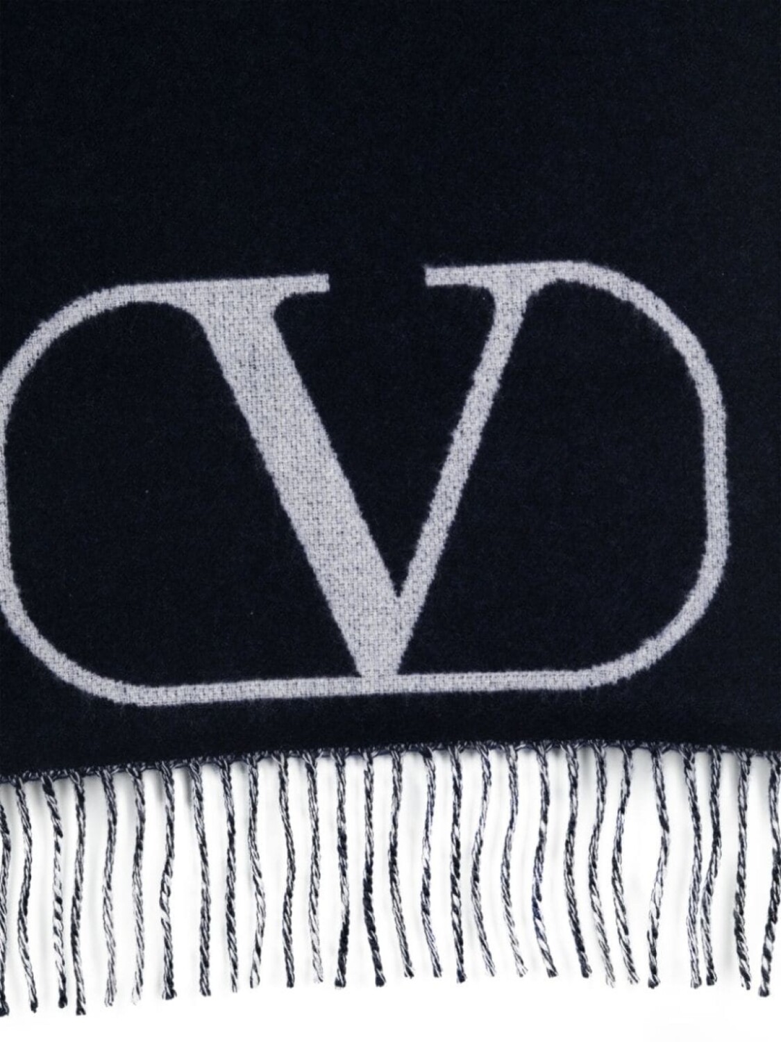 

Valentino Garavani vLogo Signature потертый шарф, синий