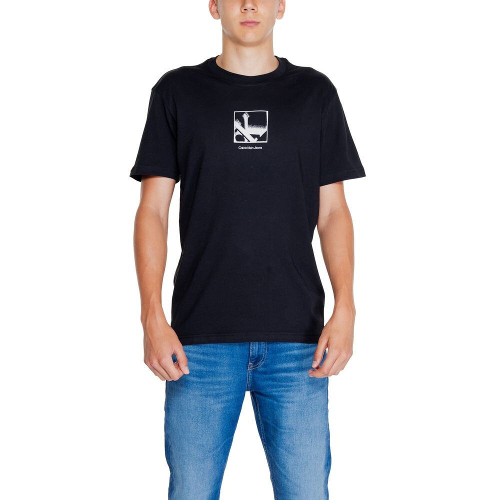 

Черная хлопковая футболка Rigenerato Calvin Klein Jeans
