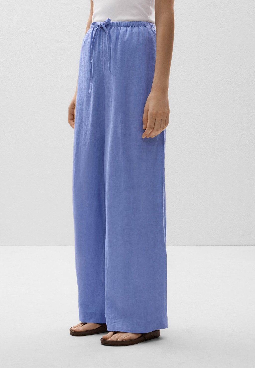 

Брюки LINEN STRAIGHT-LEG OYSHO, синий