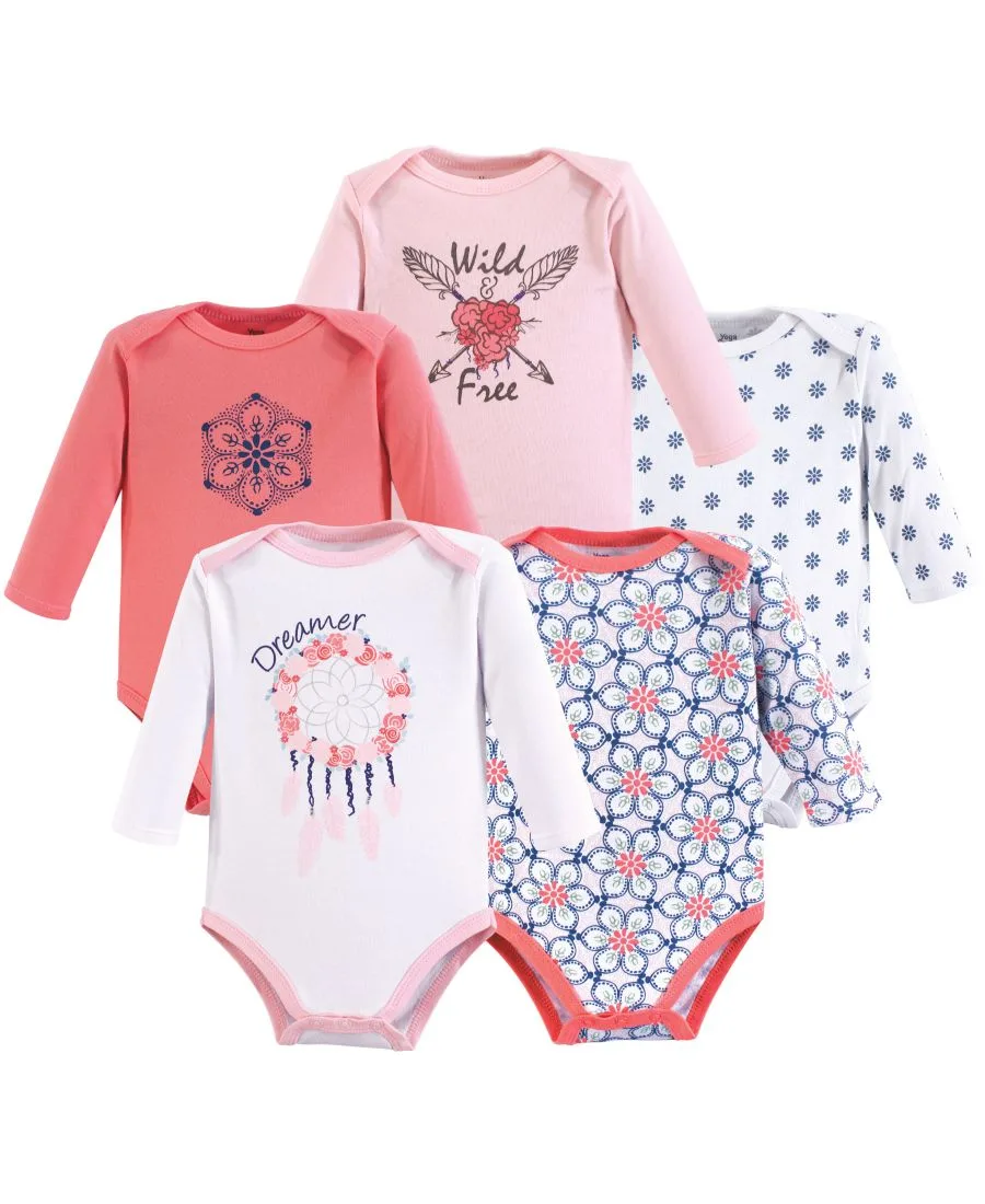 Набор из пяти боди с длинными рукавами Yoga Sprout, Dream Catcher