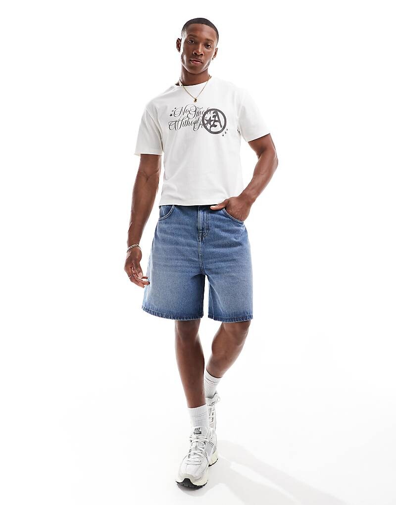 

Укороченная футболка с заклепками ASOS DESIGN Standard